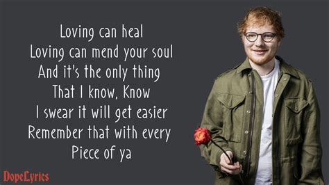 ed sheeran photograph lyrics